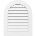 32x22W x 22x22H Round Top Surface Mount PVC Gable Vent Z527