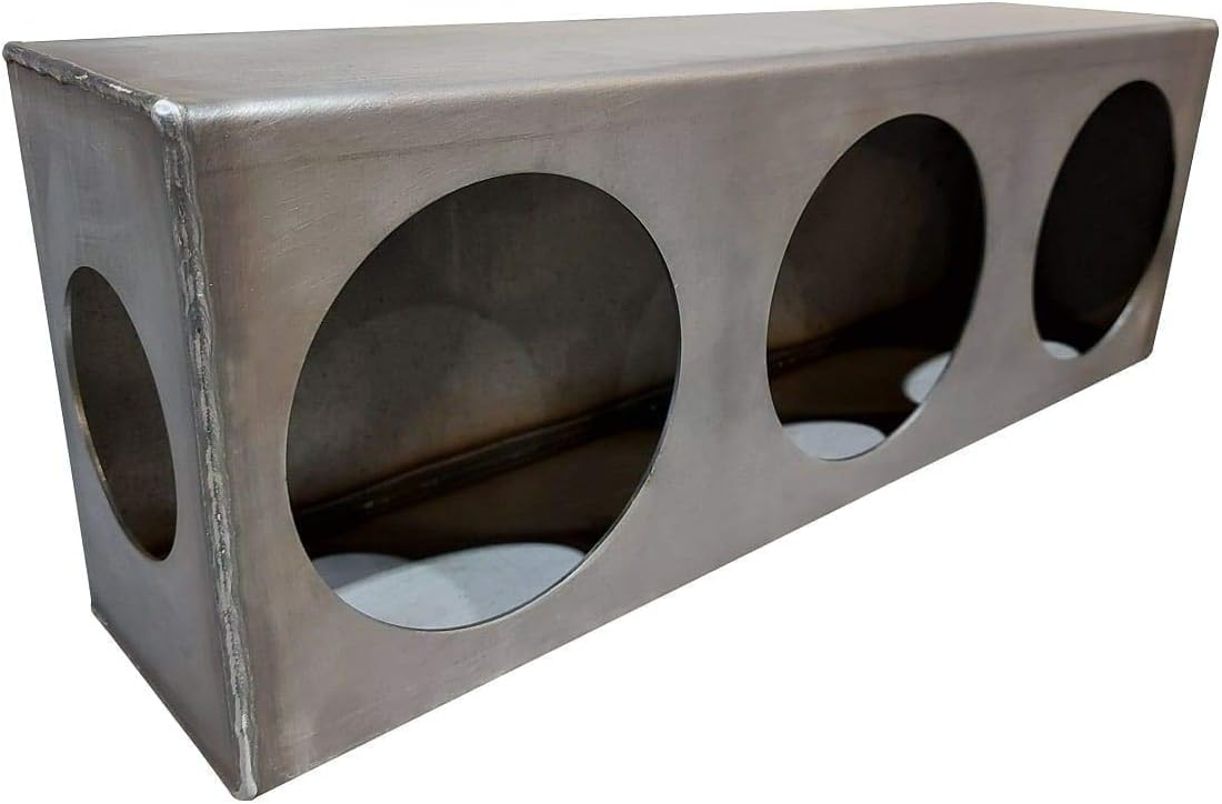 Triple 4 Round Steel Tail Light Box with Side Marker C407720