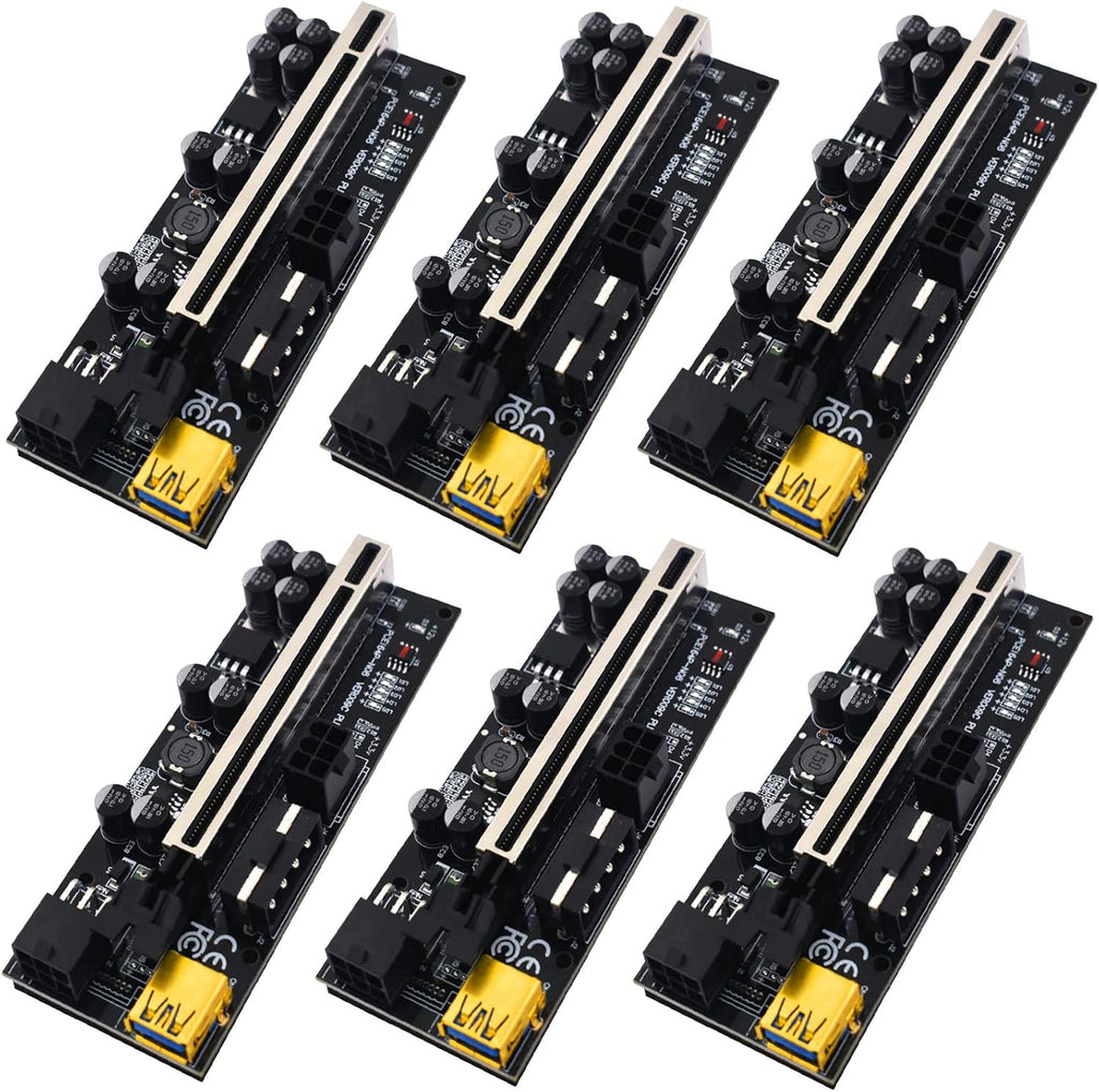 6PCS USB 3.0 PCI-E Riser Card U350