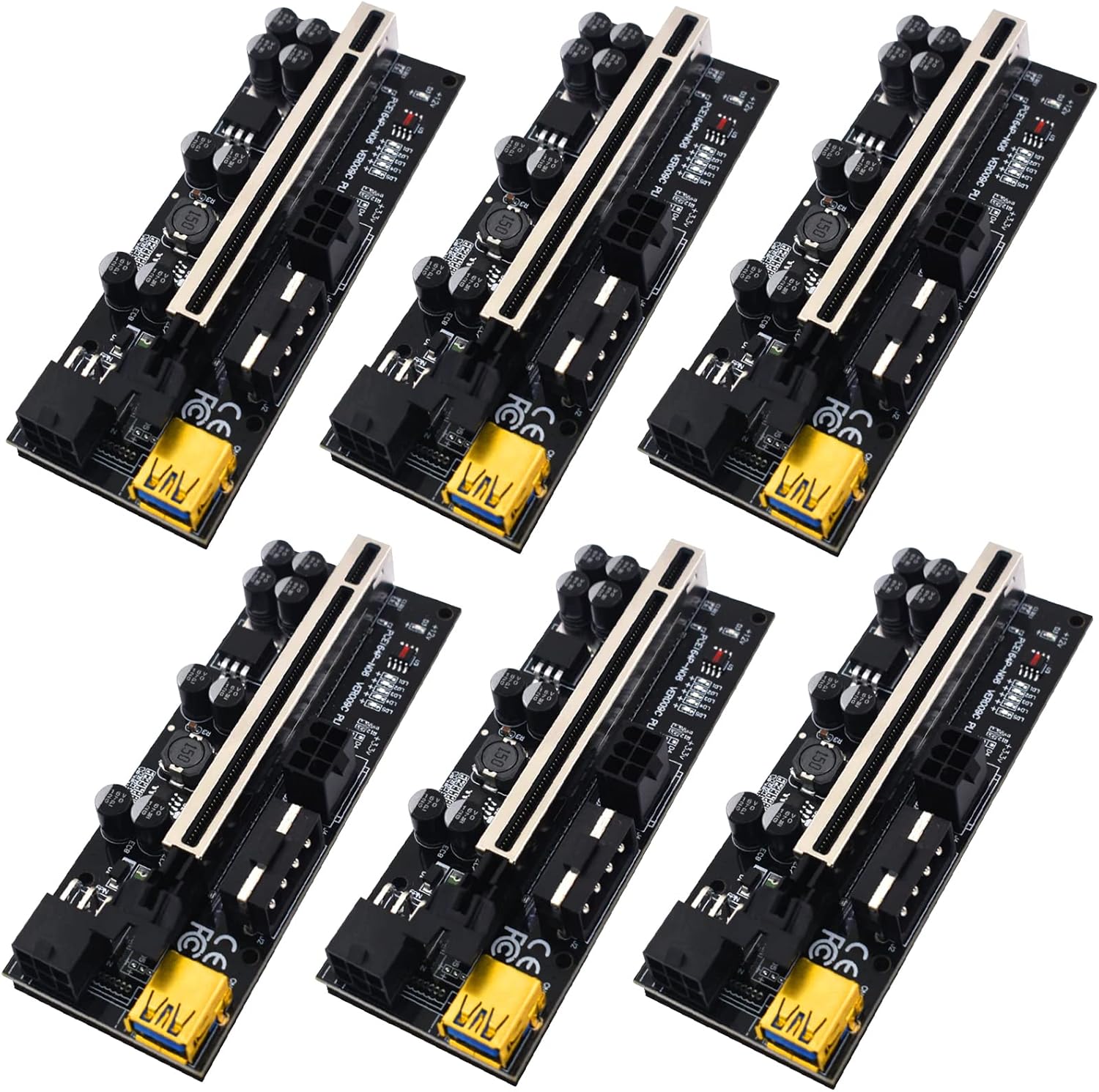 6PCS USB 3.0 PCI-E Riser Card U350