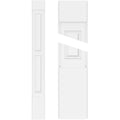 Two Equal Raised Panel PVC Pilaster with Capital and Base (Pair) S4580