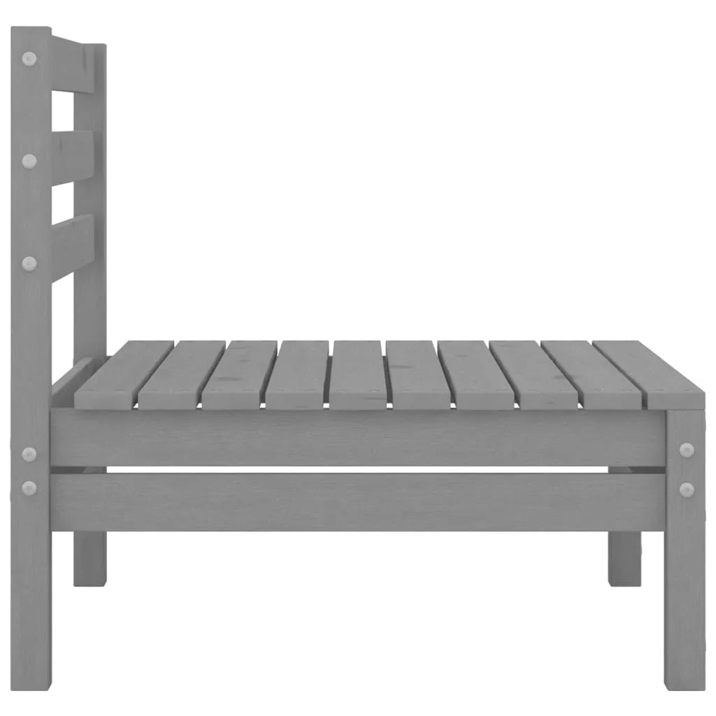 Gray Solid Wood Pine Patio Sofa C54035