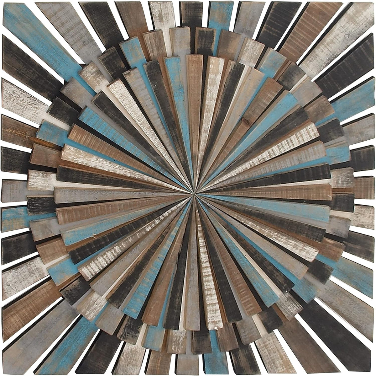 Geometrical Wooden Wall Decor Set of 3, 15 in x 15 in N656992