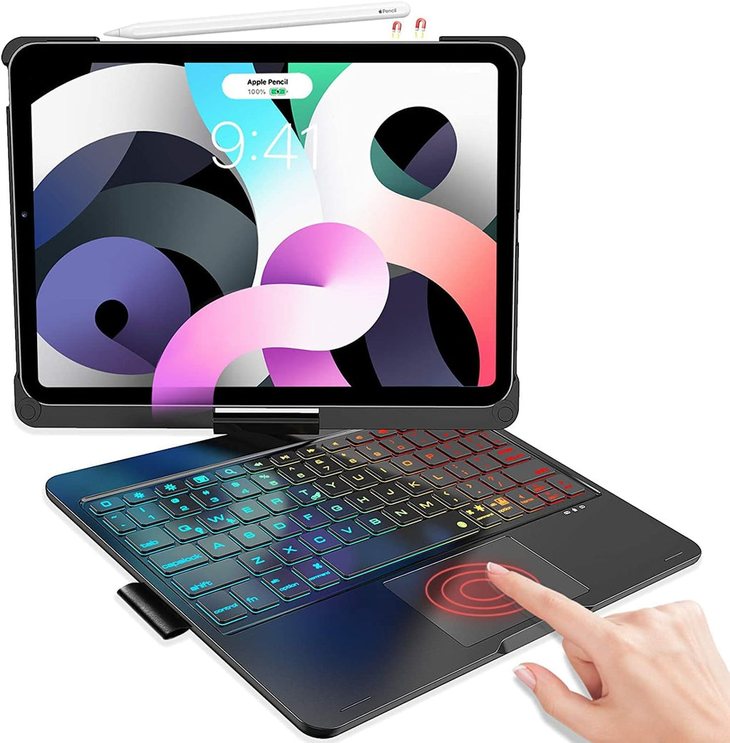 Black Backlit Keyboard Case for iPad Pro 11 inch with Trackpad and Pencil Holder X512816