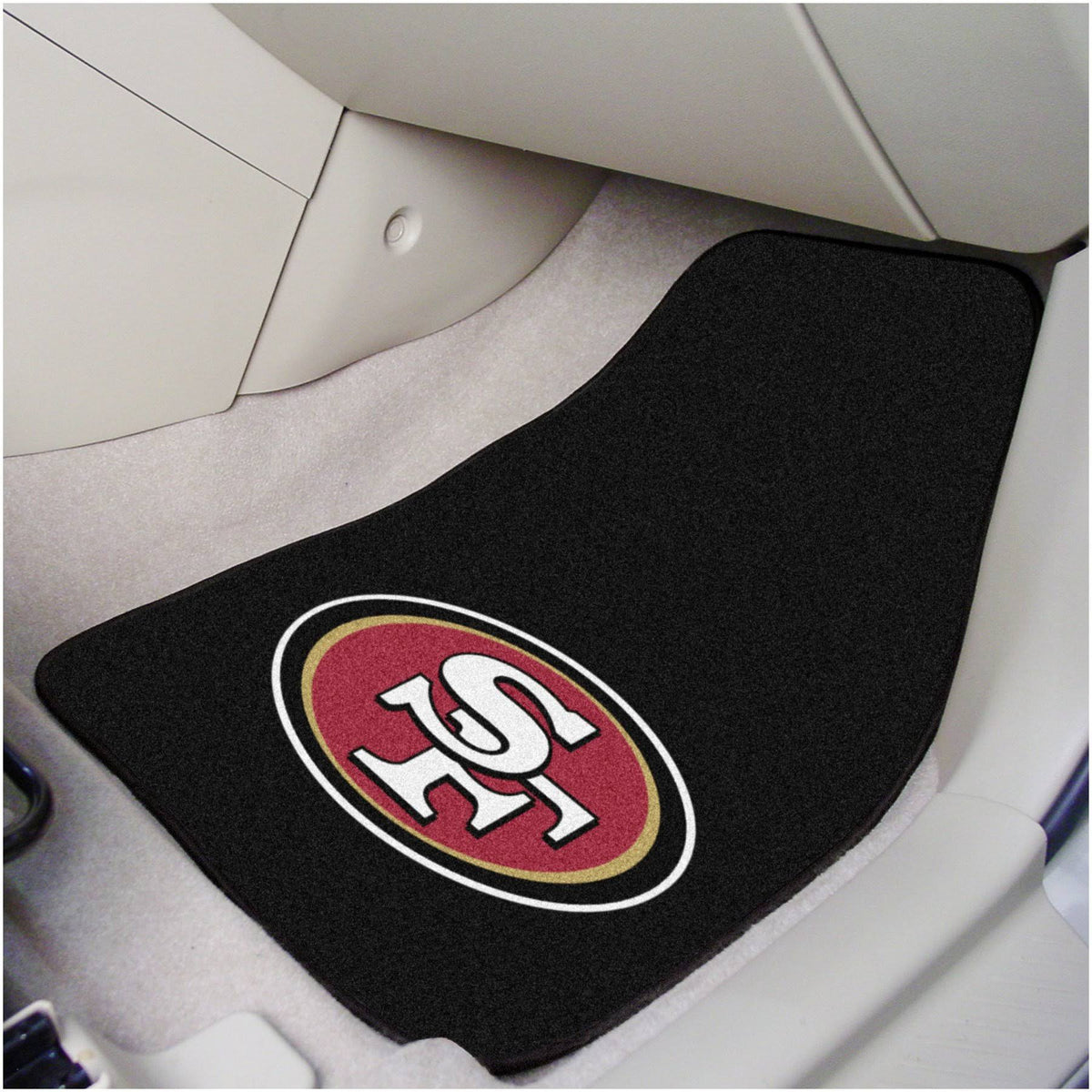 2-pc Set of Carpet Car Mats, Universal Size E809603