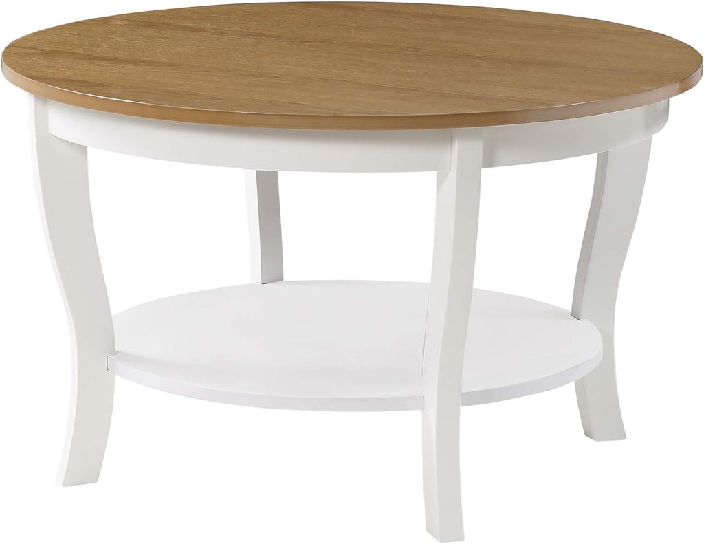 White Round Coffee Table V957