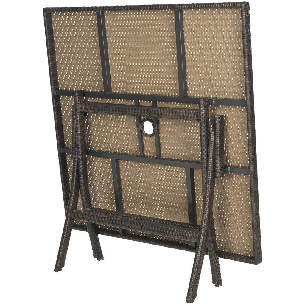 Square Folding Table Brown B212445