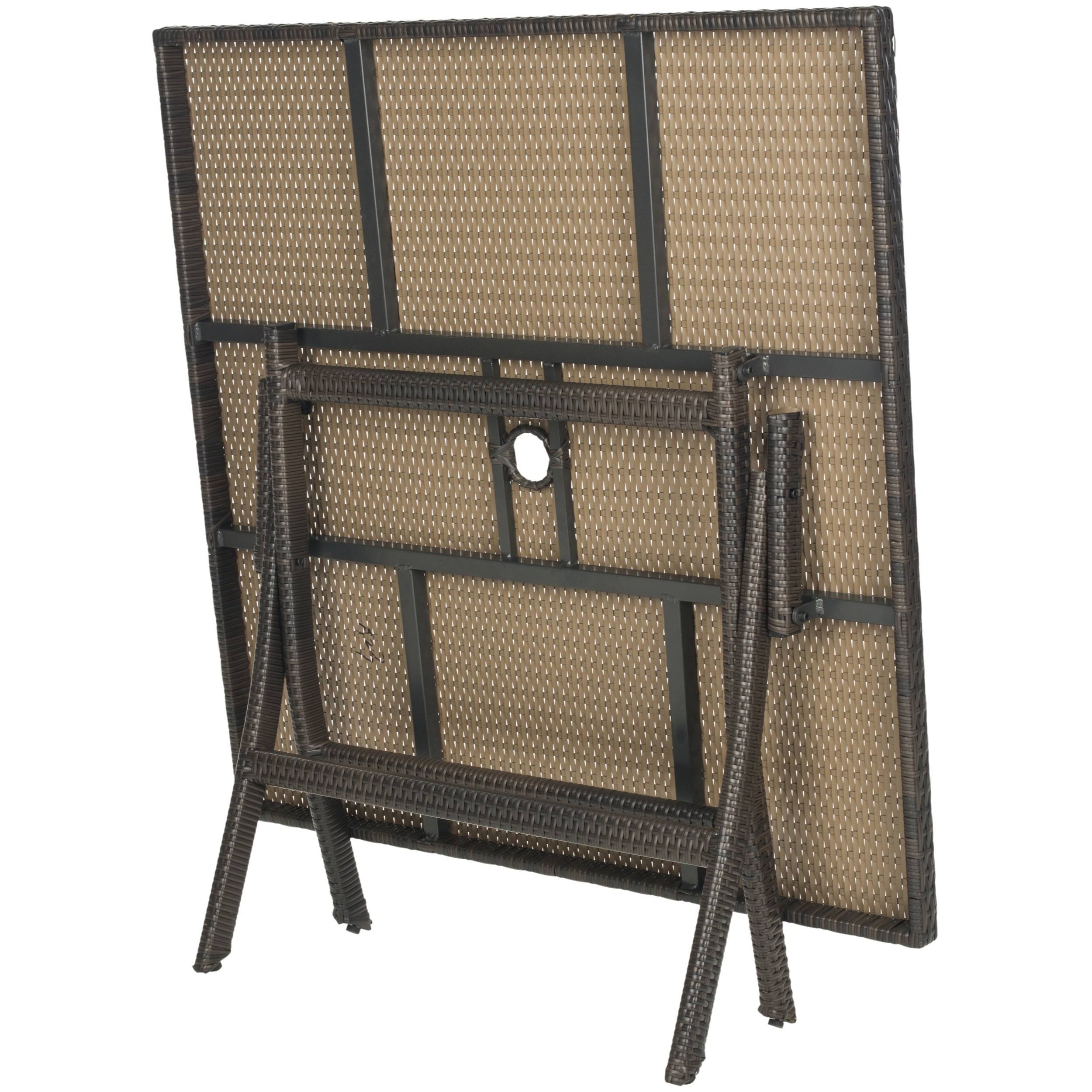 Square Folding Table Brown B212445