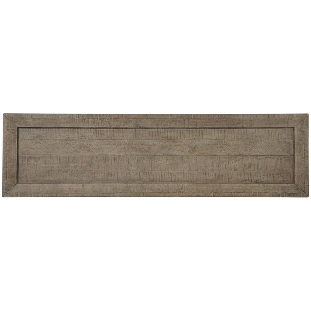 Gray Wooden Sofa Table with Metal Legs J4980