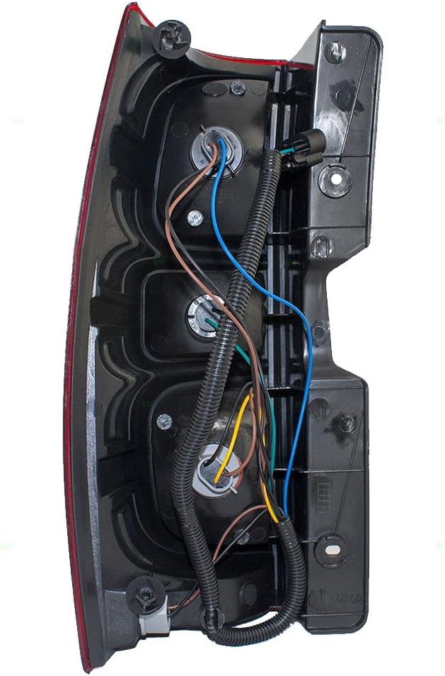 Passenger Tail Light Compatible with 2007-2014 Tahoe Pack of 2 J93441