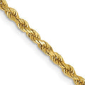 10 Karat Yellow Gold Diamond-cut Rope Chain A56143
