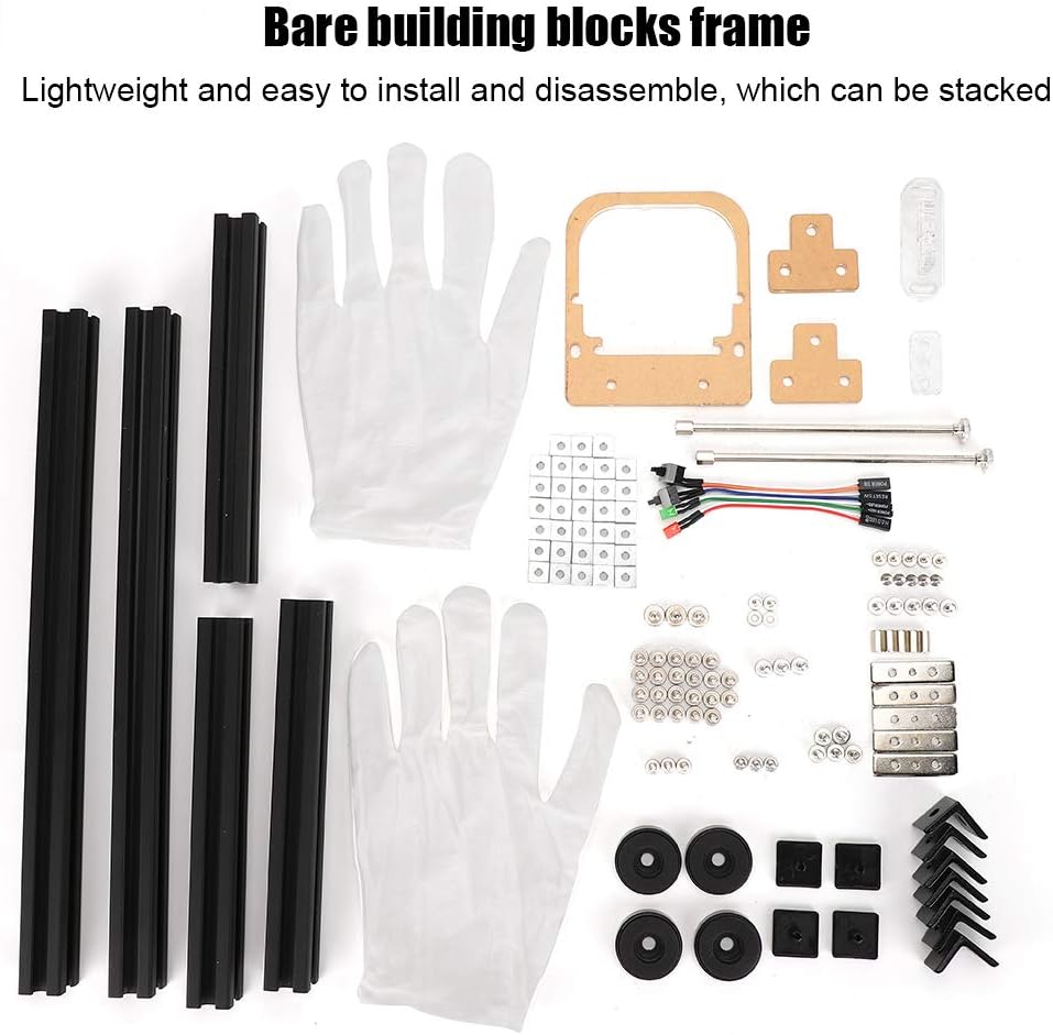 Black Aluminum Open Air Computer Test Bench Case W627