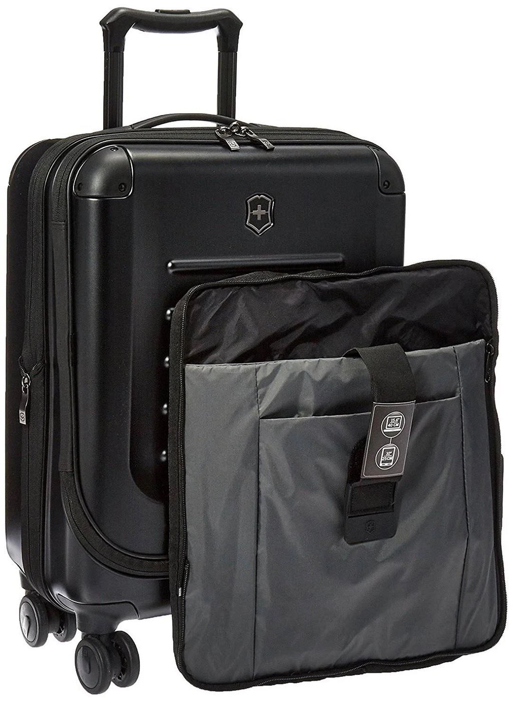 Black Hard Sided Rolling Carry-On Z9535