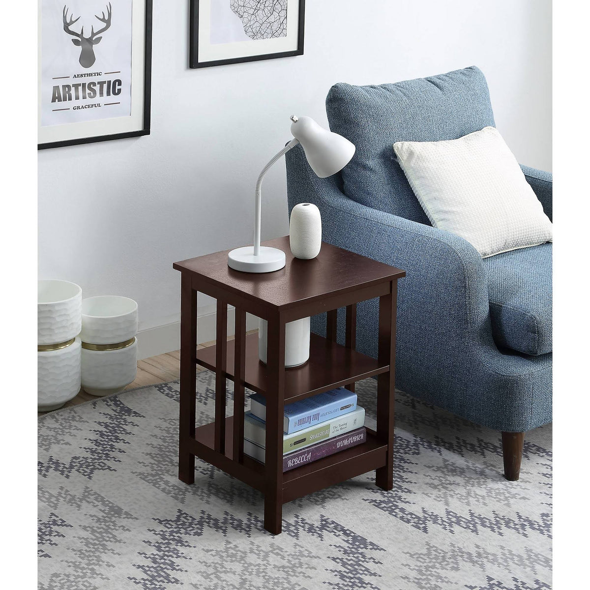 Espresso End Table F5764