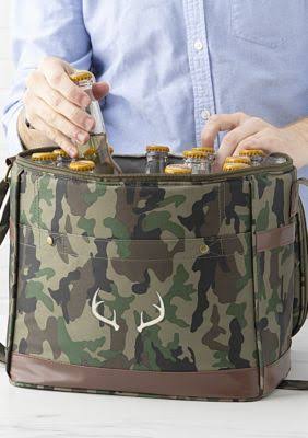 Green 12 Pack Camo Cooler T49773
