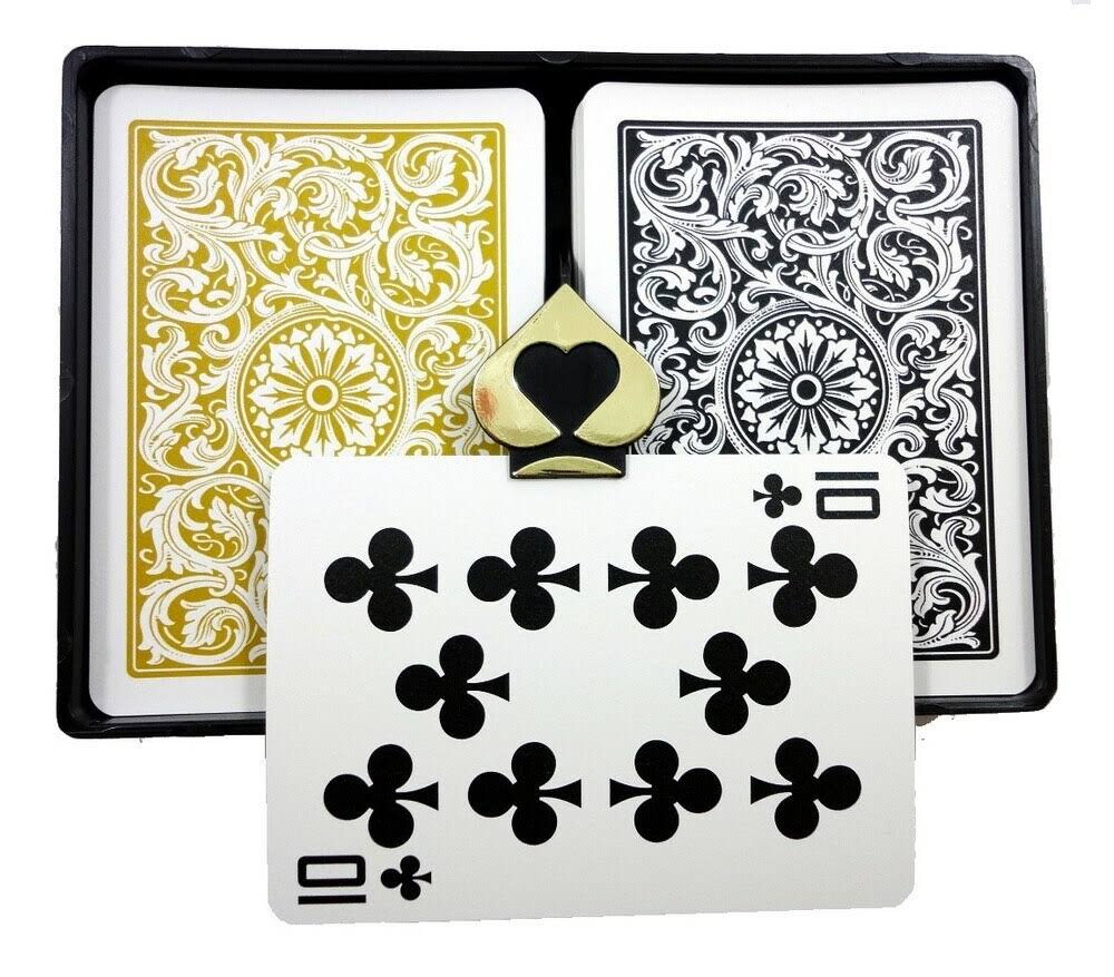 Black Gold Playing Cards Poker N98630