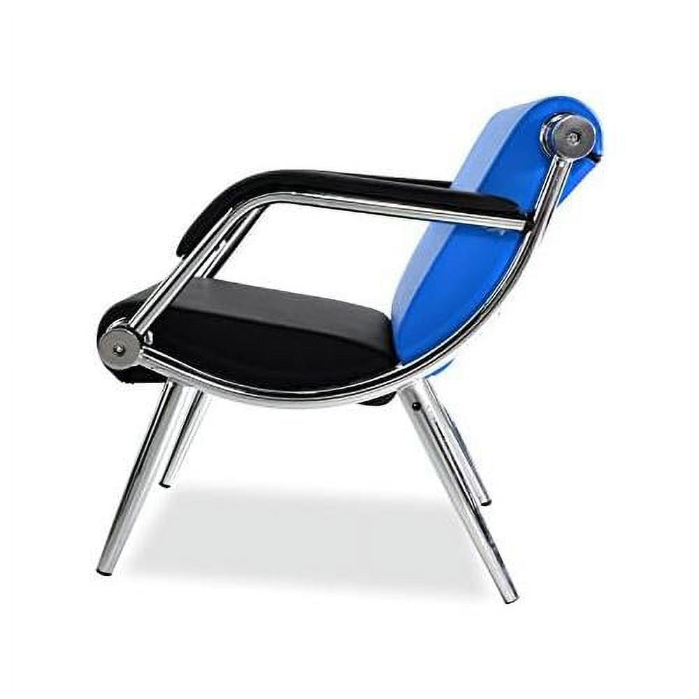 Blue And Black PU Leather Office Reception Chair U873488
