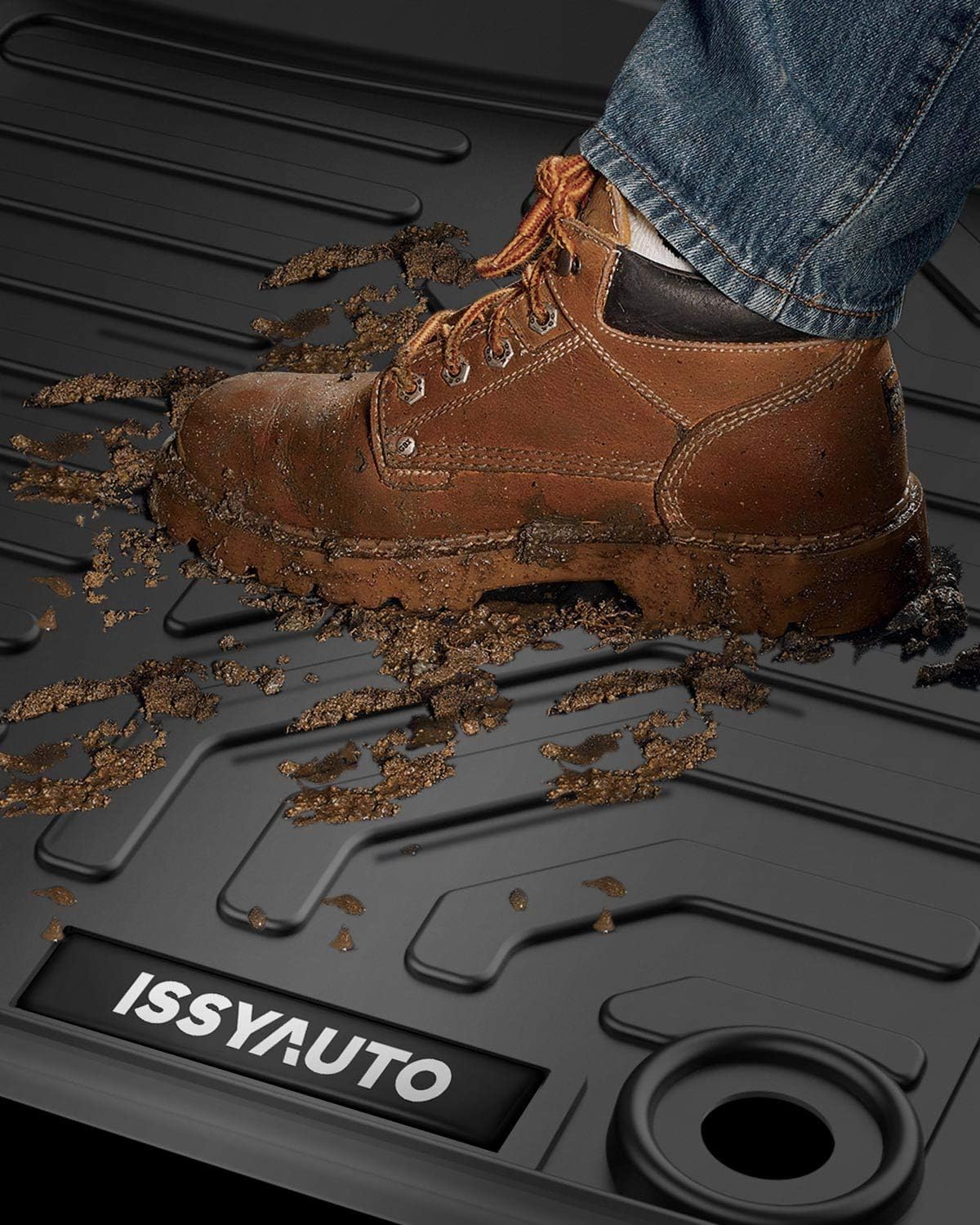 All Weather TPE Rubber Floor Mats Front & Rear Full Set W641
