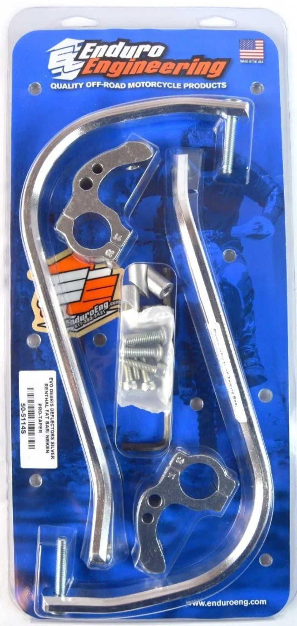 White Debris Deflectors for 1 1/8" Bars N155