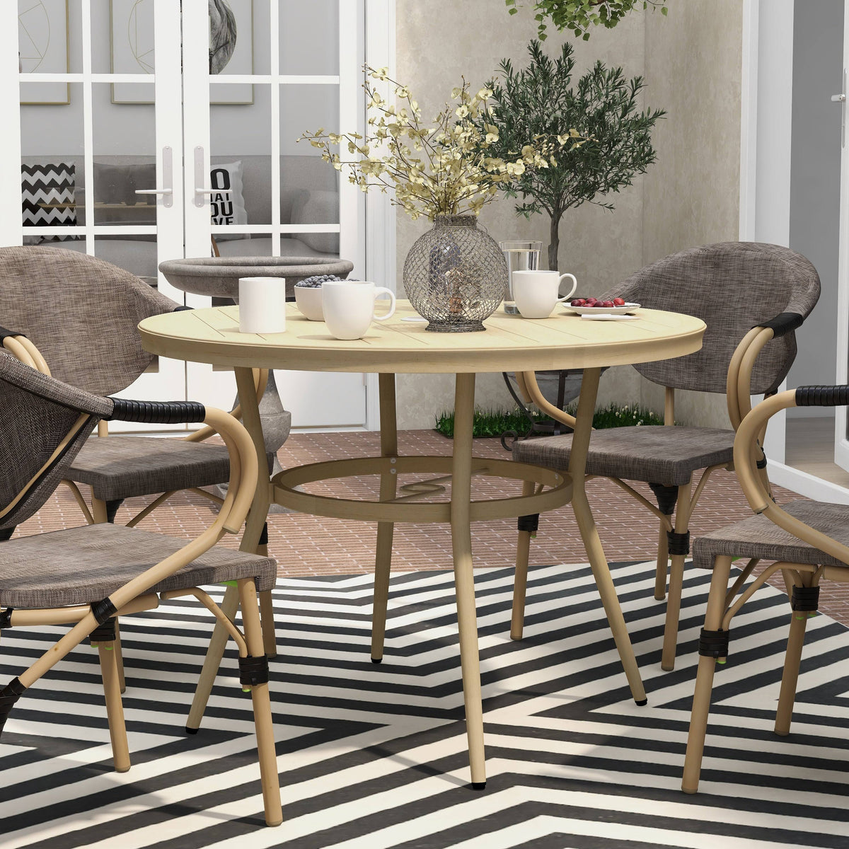 Natural Tone 3-Piece Bistro Set Z4018