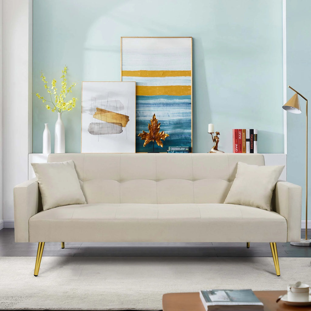 Foldable Fabric Futon Sofa Bed T340