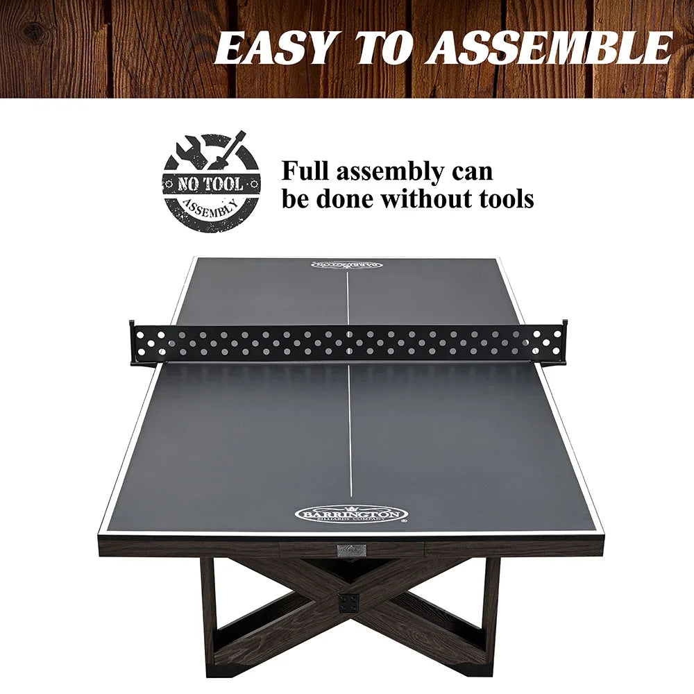 9-ft Table Tennis Table with Metal Net K15554
