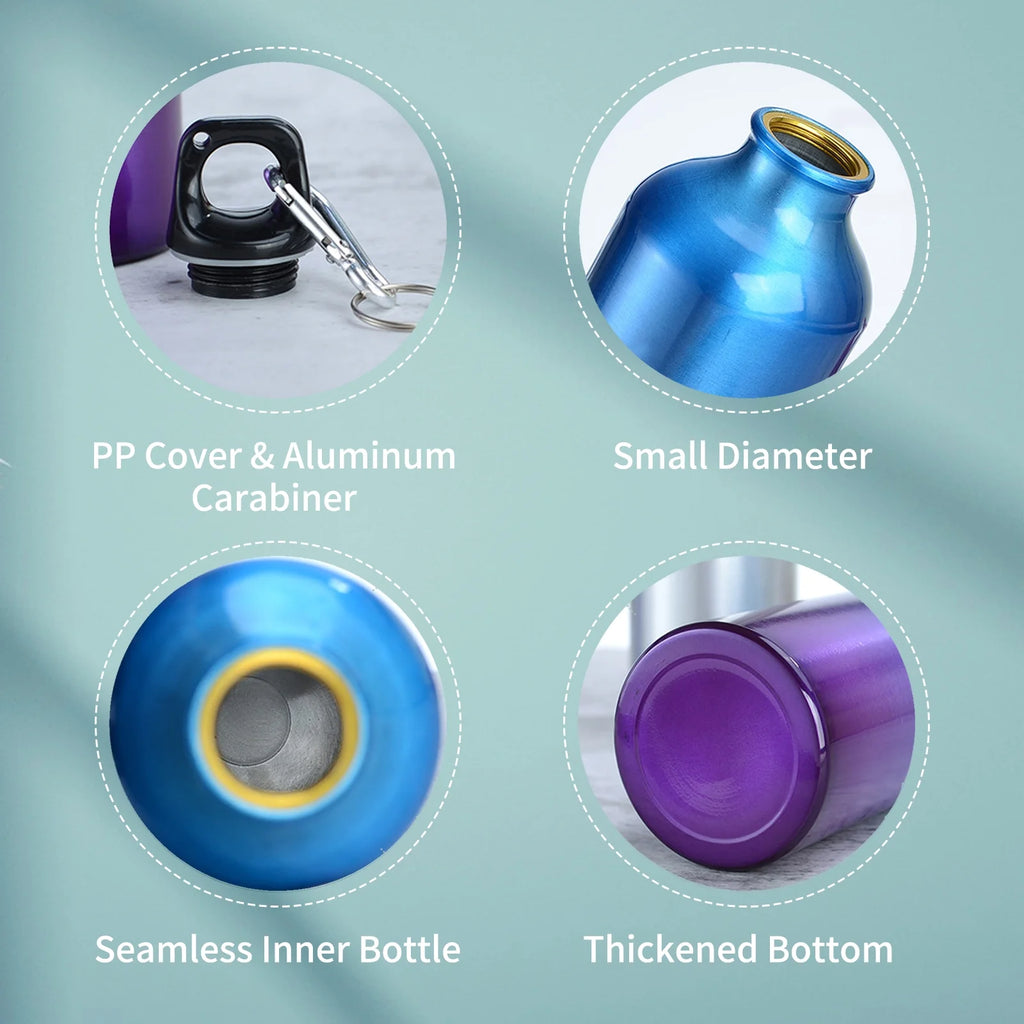 750Ml Portable Aluminum Bottle With Carabiner M847271