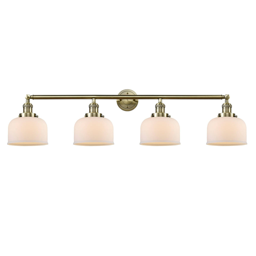 4 Light Large Bell 44 inch Adjustable Bathroom Fixture in Polished Nickel P43514