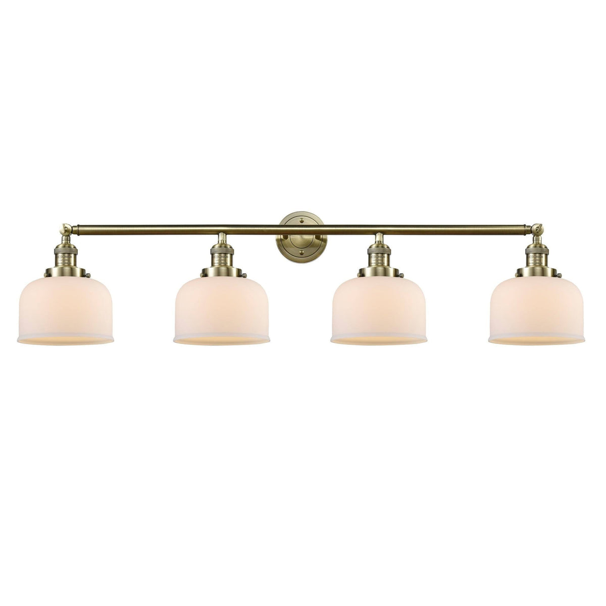 4 Light Large Bell 44 inch Adjustable Bathroom Fixture in Polished Nickel P43514