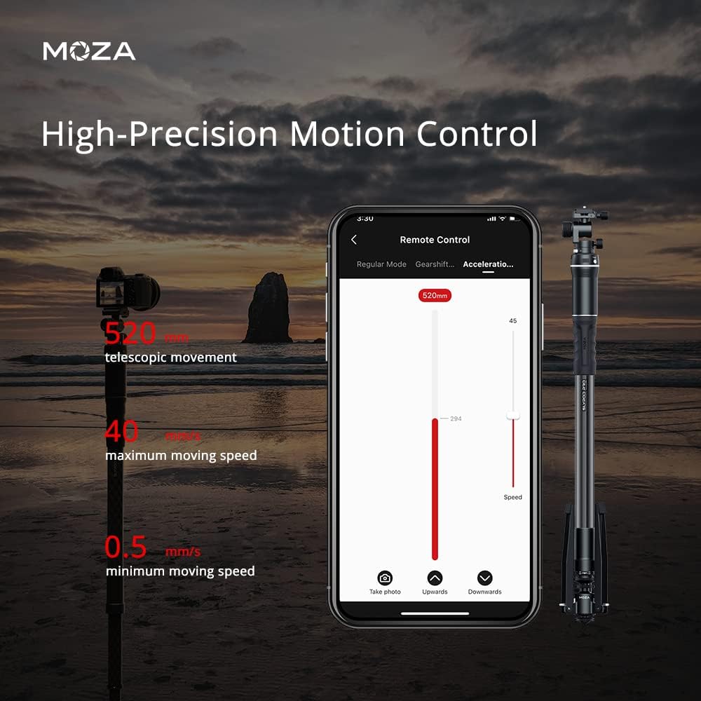 Motorized Monopod Camera Slider with Pan and Tilt Head & Tripod F466595