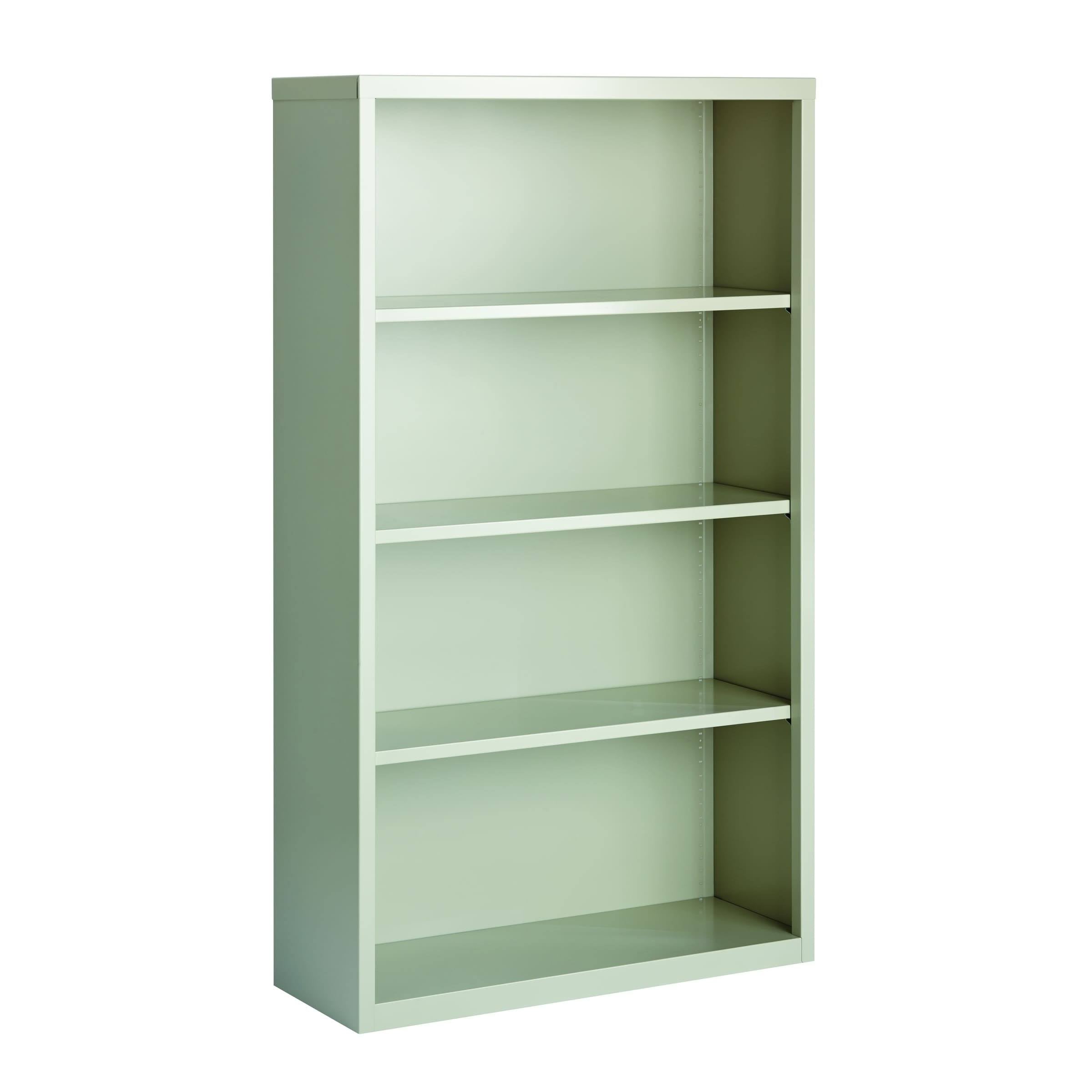 4 Shelf Metal Bookcase in Light Gray W953674