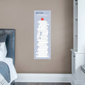 Removable Dry Erase Vinyl Wall Decal in Blue C841592