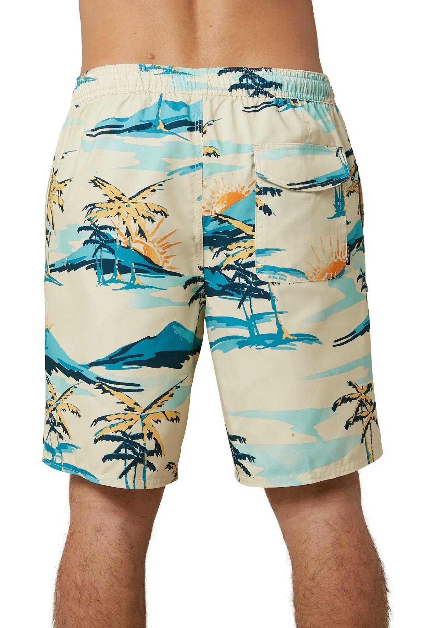 Bone Palm Trees Board Shorts H88647