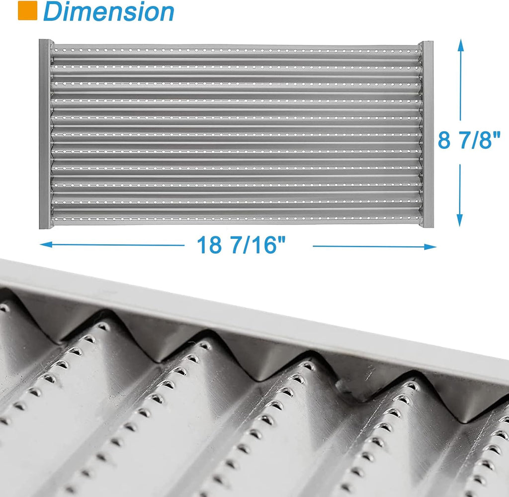 18 7/16" Stamped Stainless Steel Cooking Grid Replacement, Pack of 2 U8542