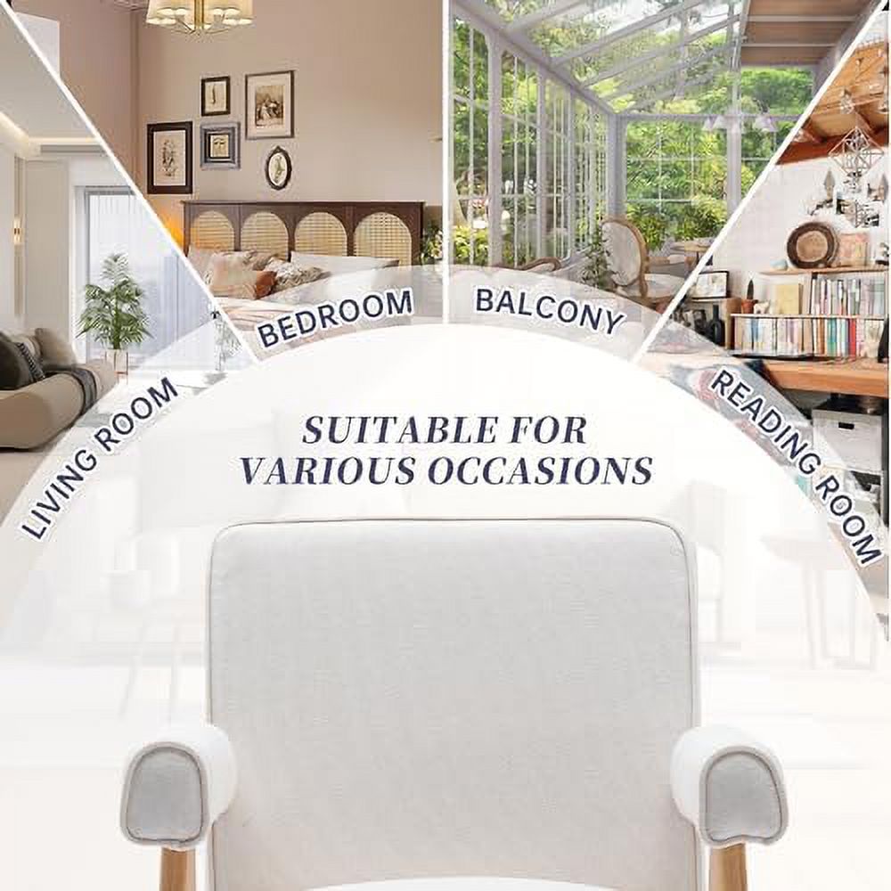 Velvet Upholstered Accent Chair with Acrylic Legs C14419