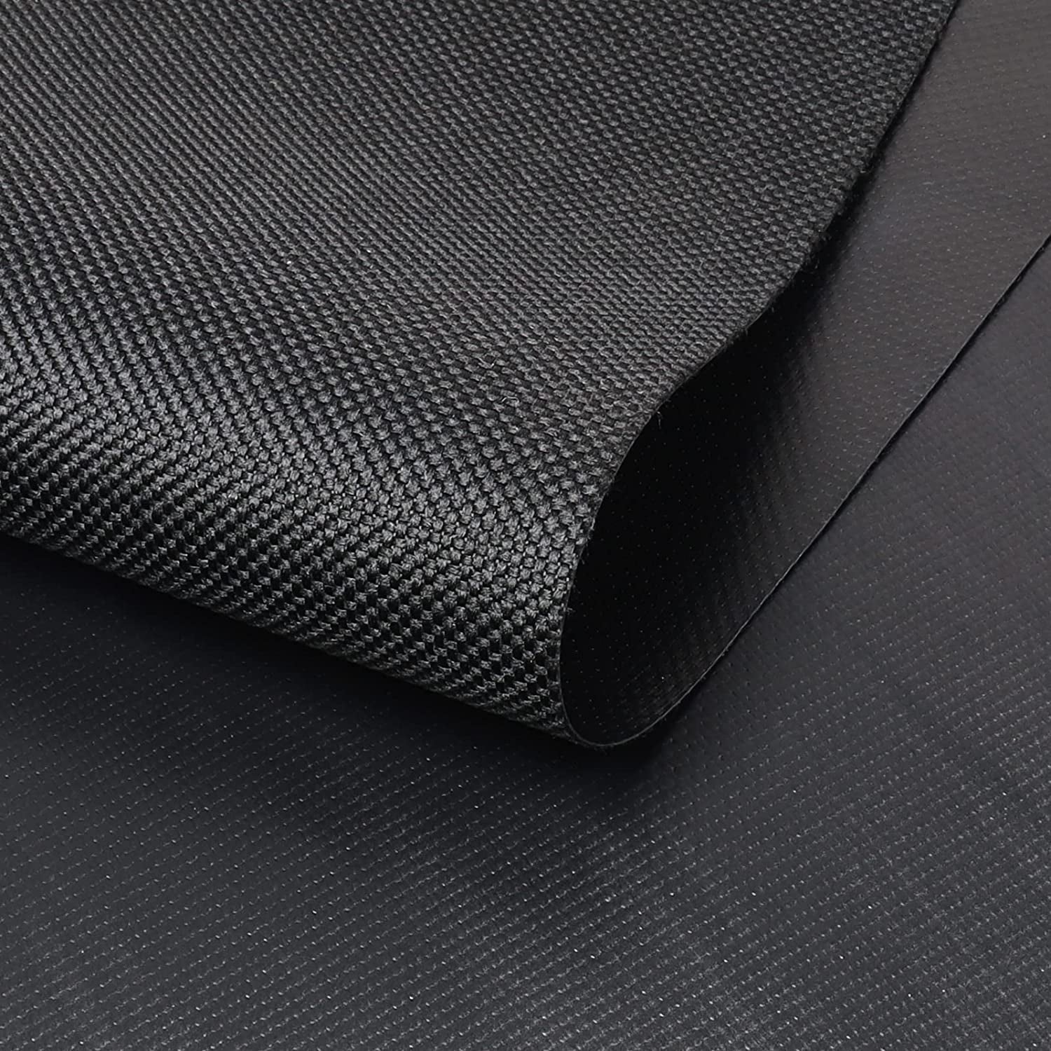1800D Waterproof Canvas Marine Awning Fabric 60" Wide Black X98578