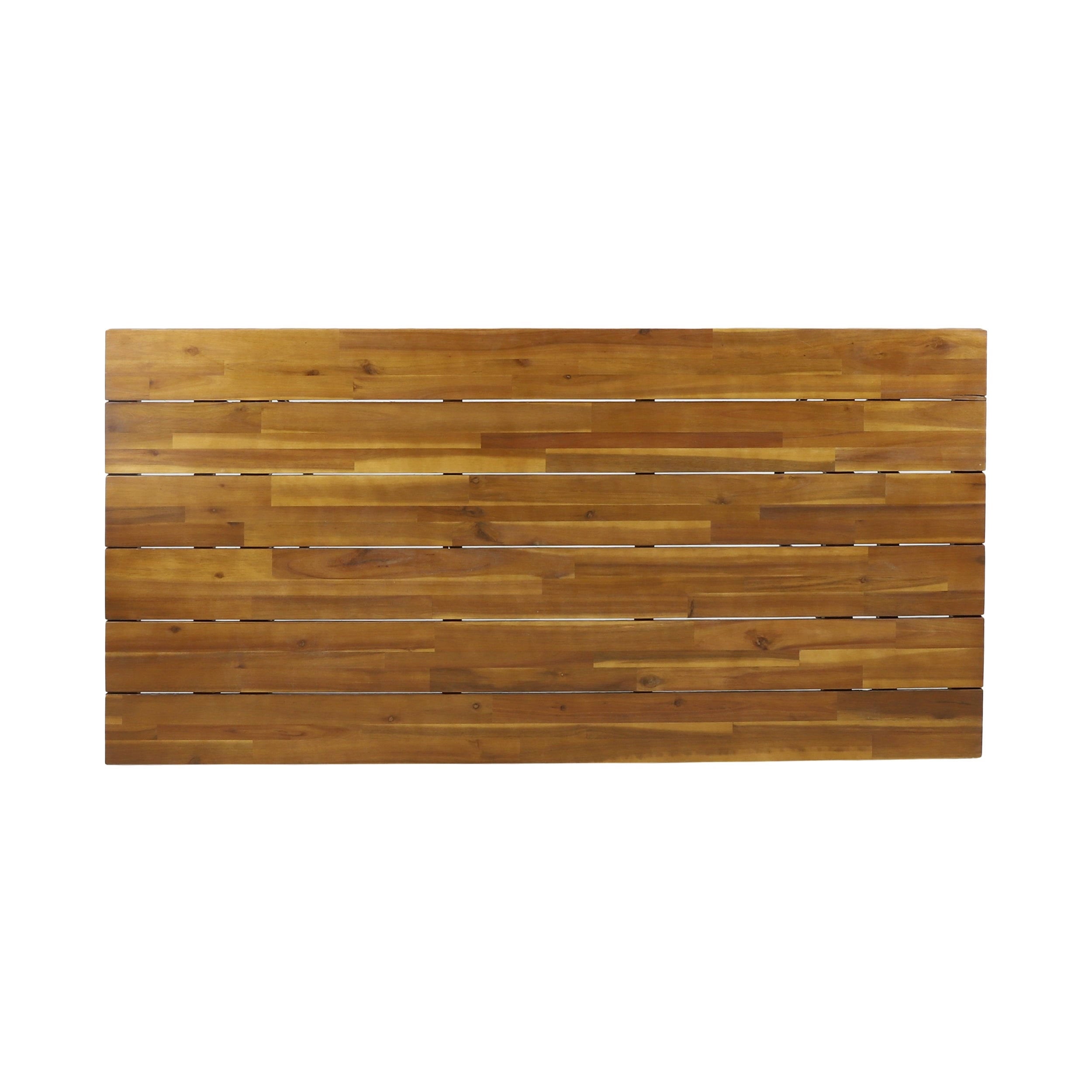 Teak Black Acacia Wood Dining Table K7244