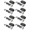 8-Pack Cam Buckle Strap Tie-Downs with S-Hooks N849