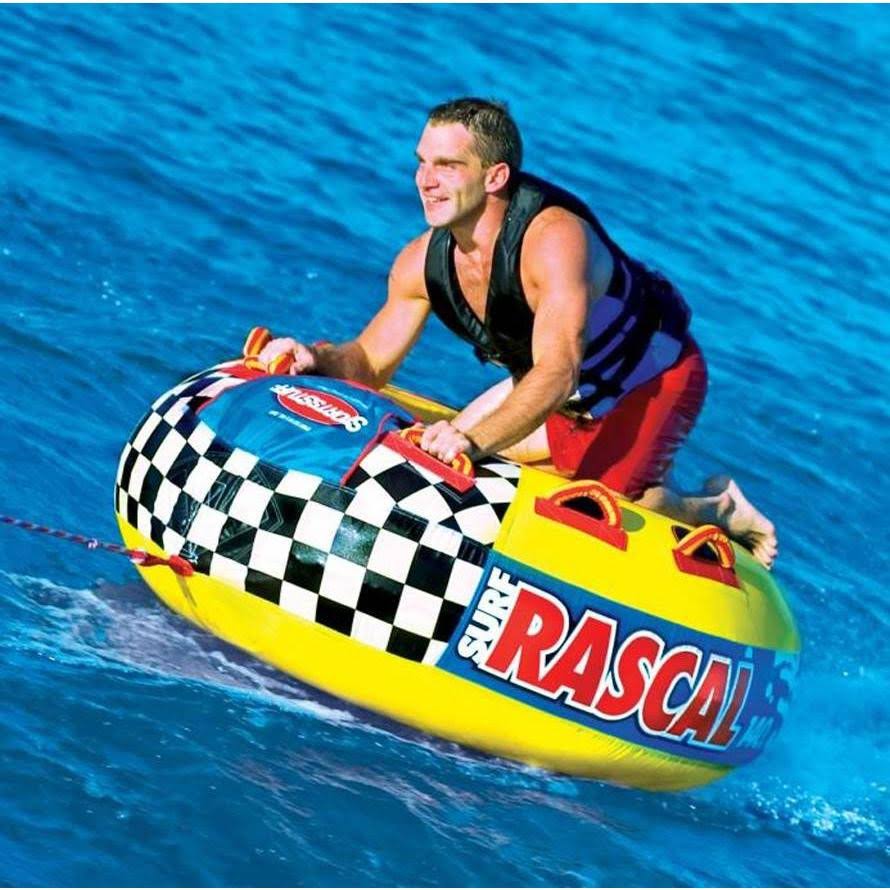 Single Rider Towable Boat Tube with Rope Q1580