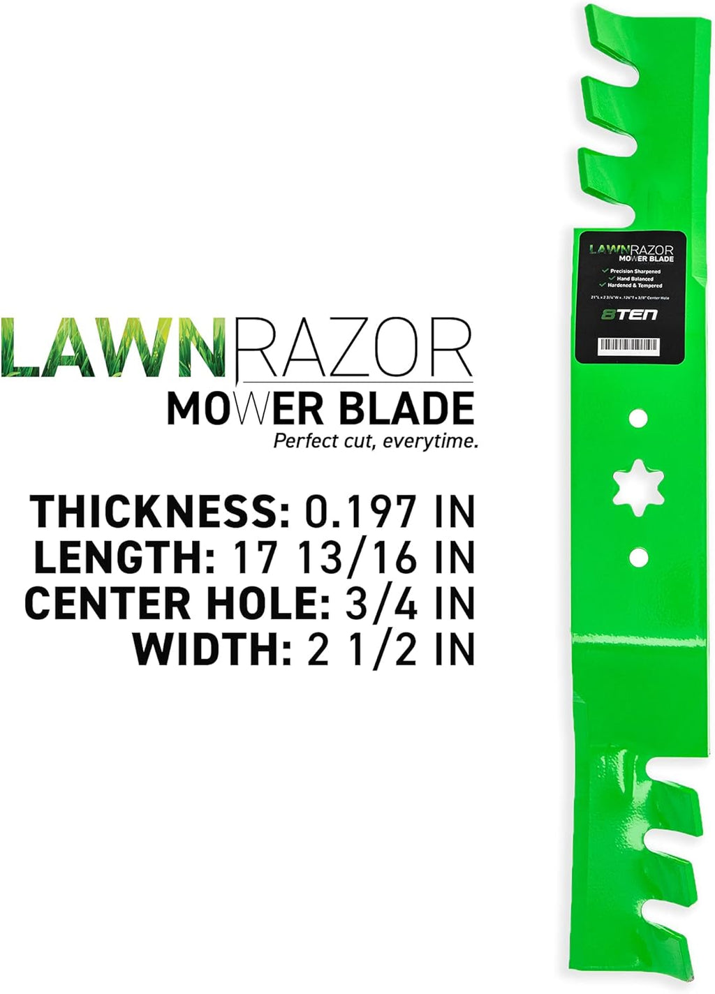 Toothed Mulching Blade 3 Pack for 50 inch Deck H8254