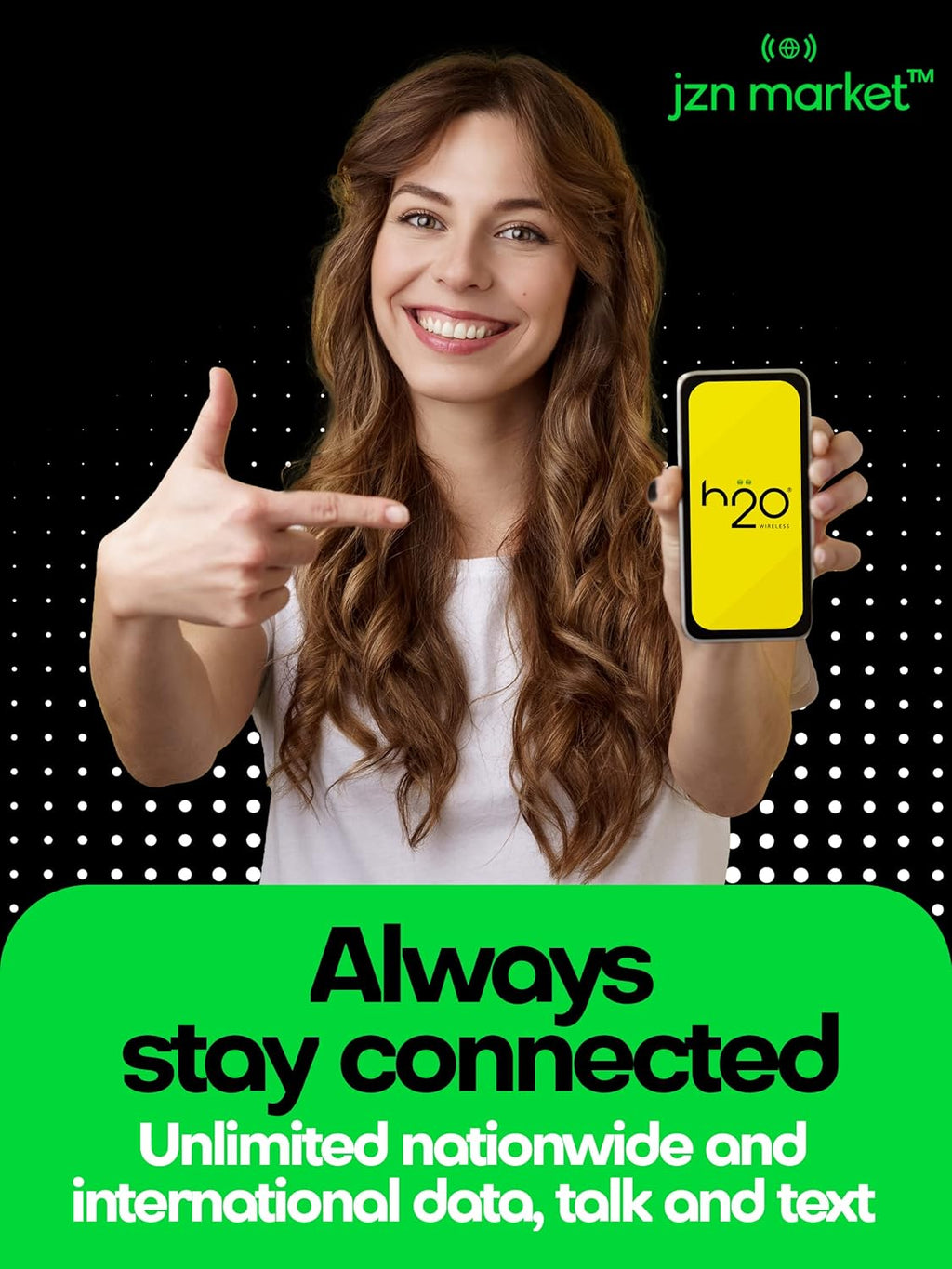 Preloaded Triple-Cut SIM Card with Unlimited Data, 2GB High-Speed 4G LTE/5G Data, 120-Day Plan, Pack of 2 Z768717