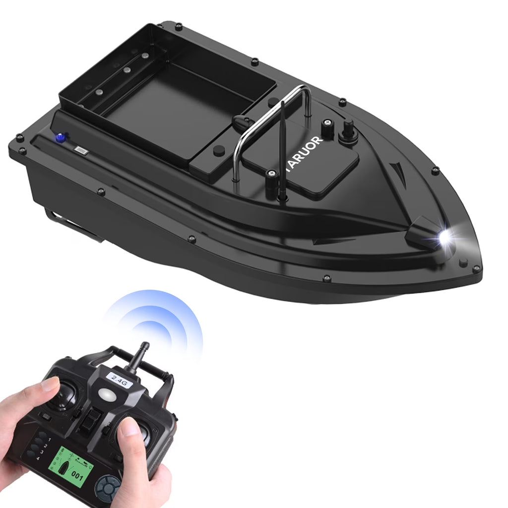 GPS Fishing Bait Boat with Large Bait Container, 400-500M Remote C1647