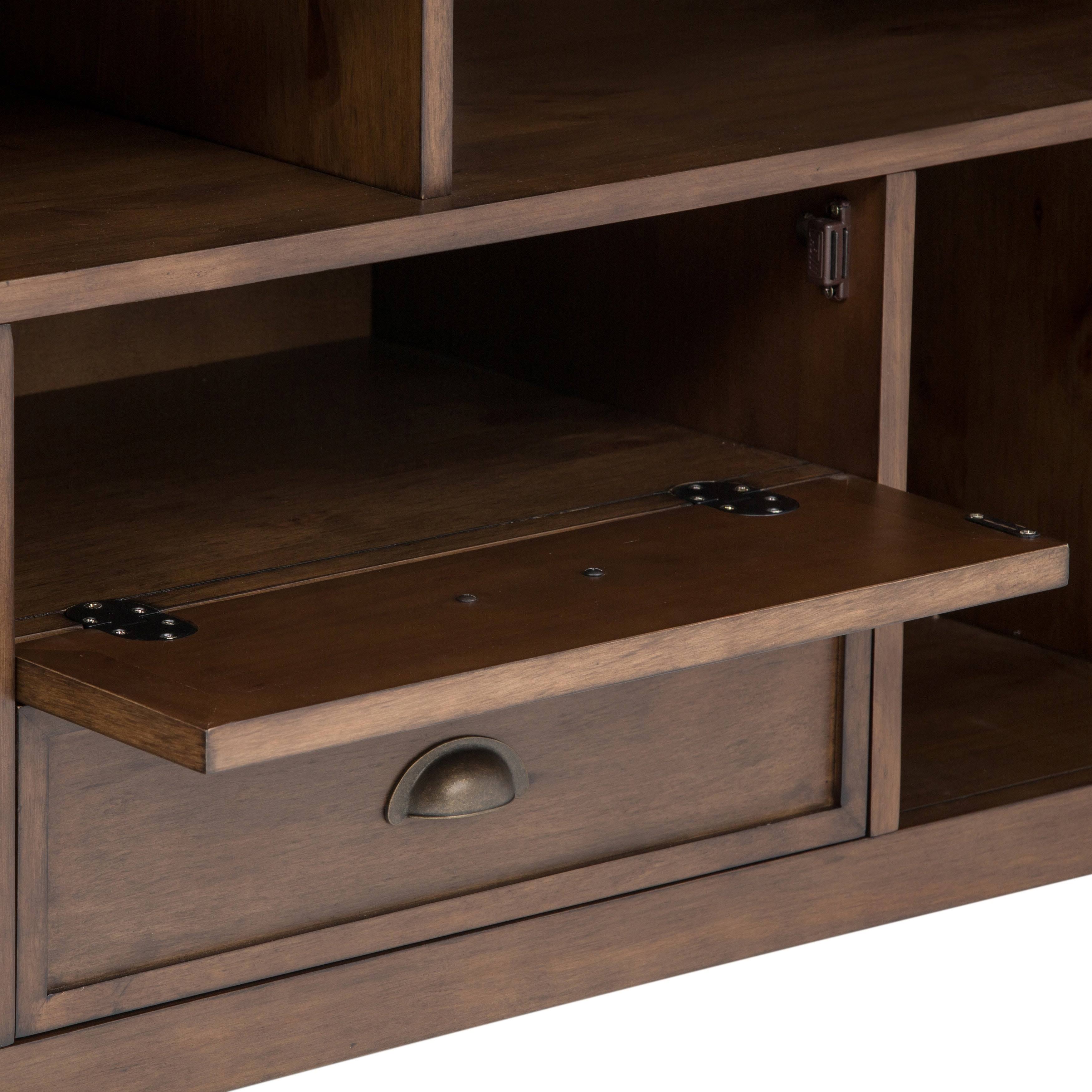 Solid Wood 72 inch Wide TV Media Stand - Black G358