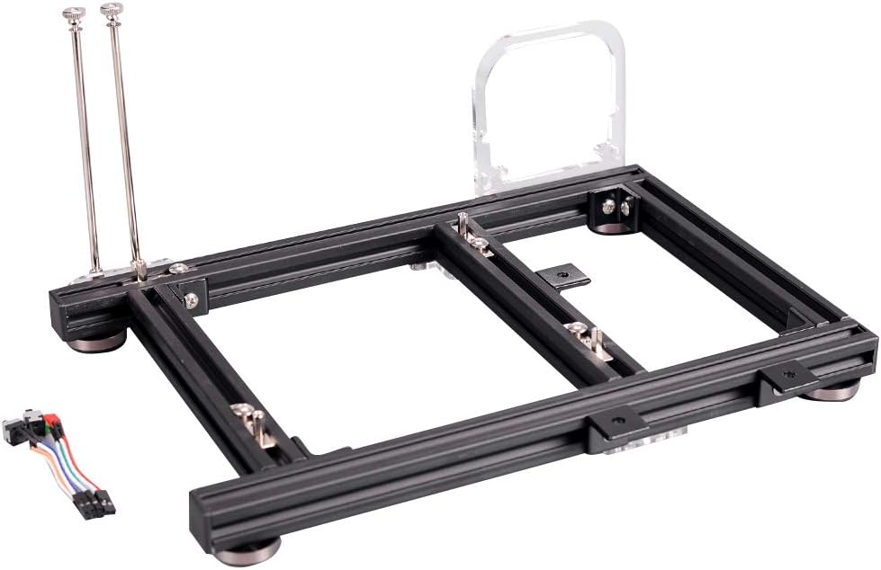 Black Aluminum Open Air Computer Test Bench Case W627