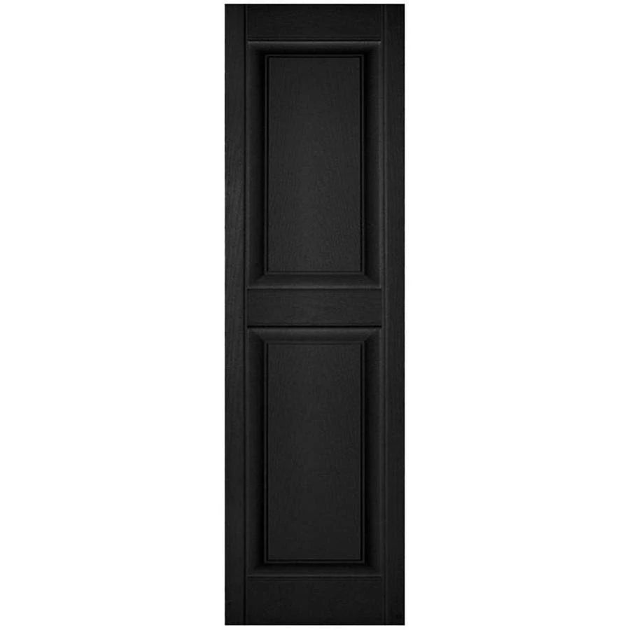 Black Raised Panel Shutters Z801628
