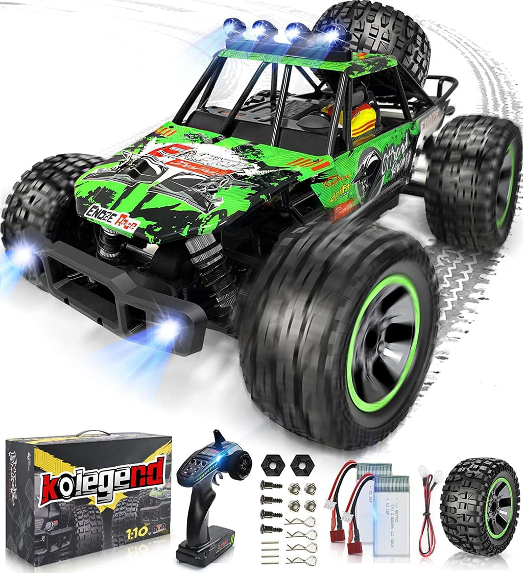 1:10 Remote Control Car 48km/h 2 Car Shells 2 Rechargeable Batteries All Terrains Off Road RC Monster Truck F61091