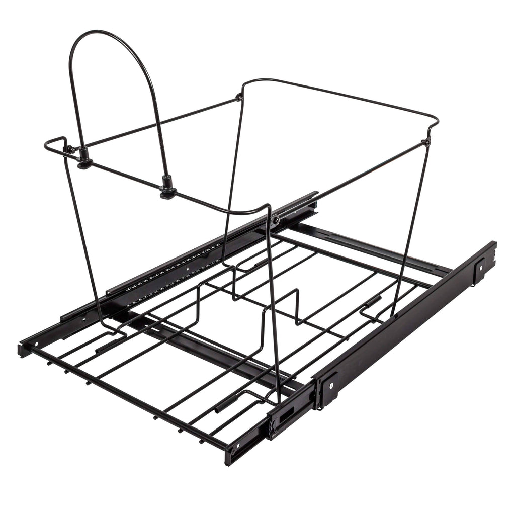 Double Pullout Waste Container System, Black - 50 quart Q62175