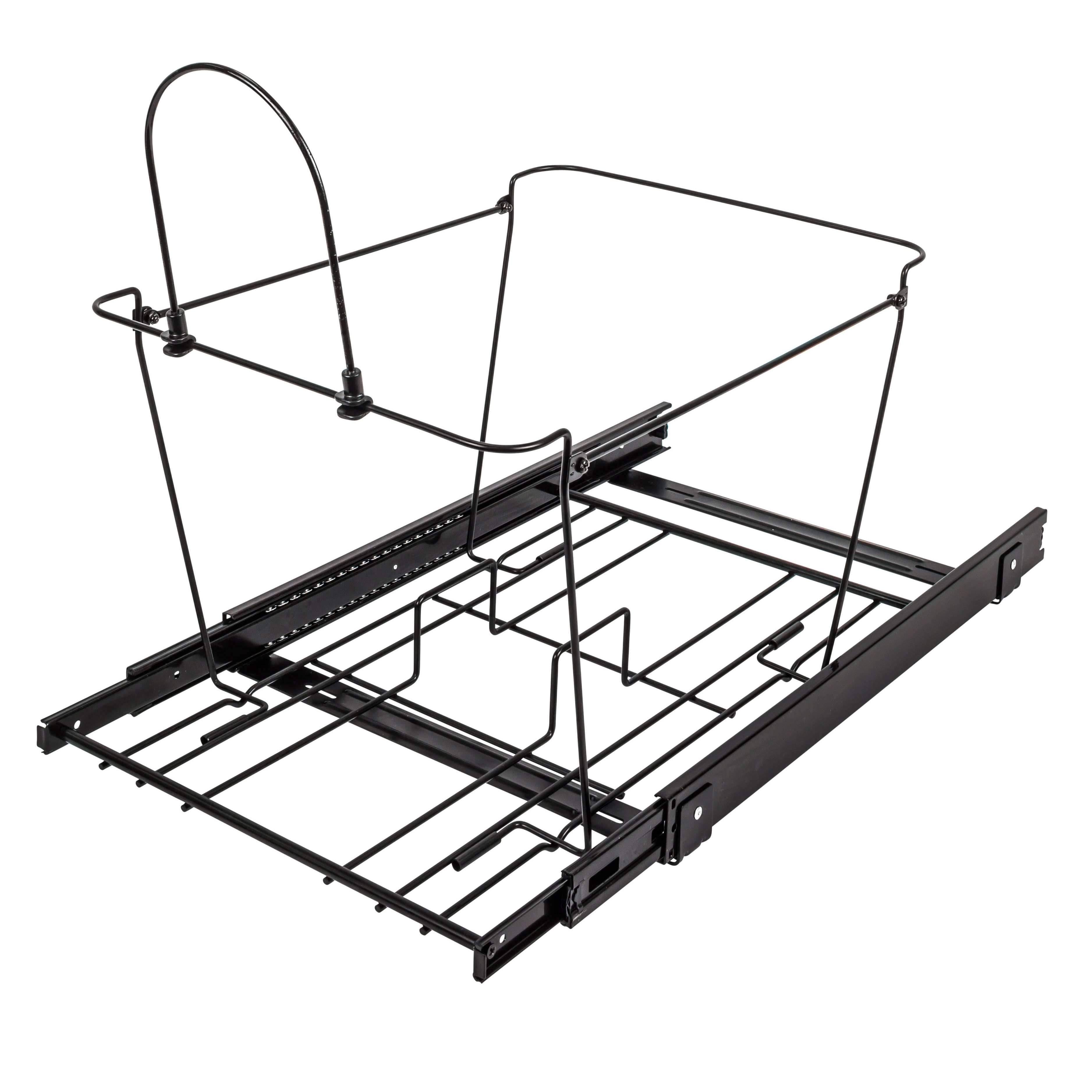 Double Pullout Waste Container System, Black - 50 quart Q62175