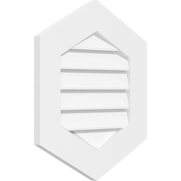 Vertical Peaked Surface Mount PVC Gable Vent J361
