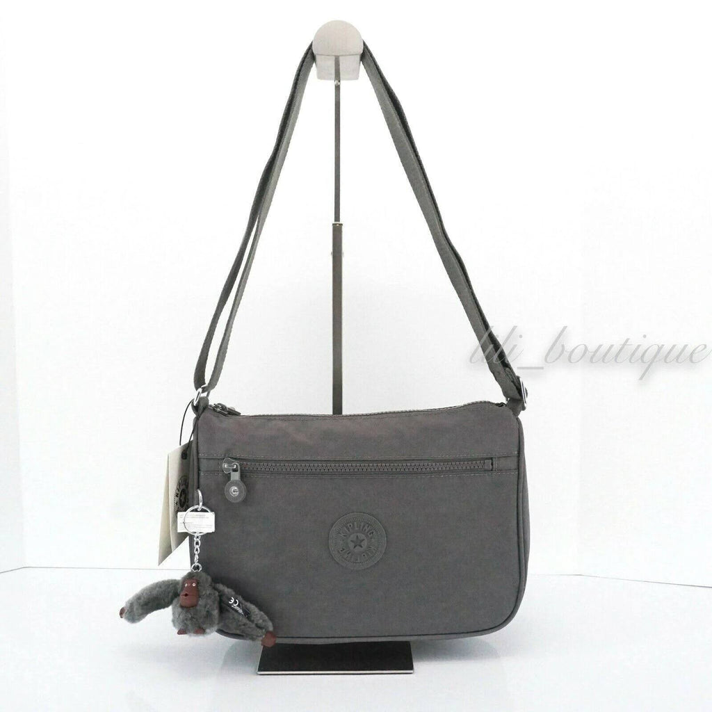Dusty Grey Polyamide Crossbody Shoulder Bag R874